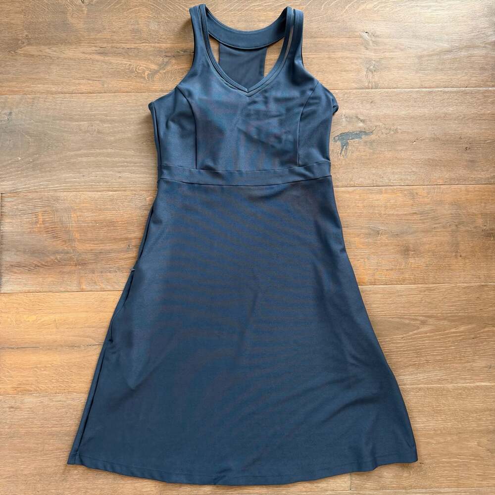 Mondetta Performance Luxury Women's XS Navy Blue Racerback Athletic Tennis Dress